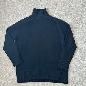 Vince Cashmere and Wool Side Slit Sweater